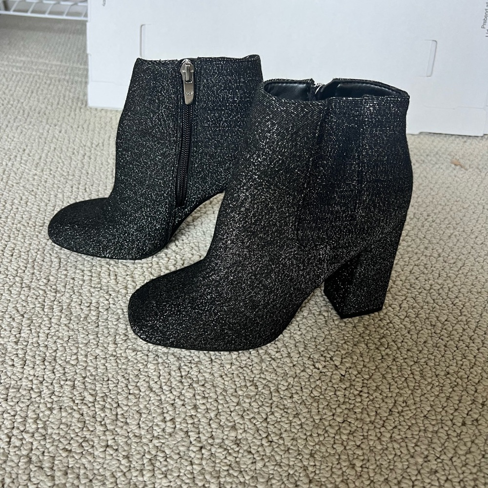 Black Sparkle Boots